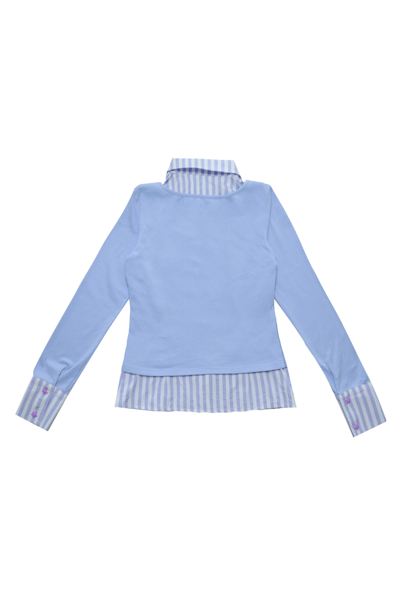 Anime Girl Striped Two Piece Top