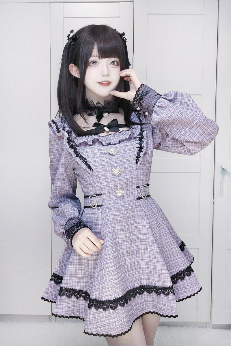Plaid Dark Jirai Dress + Shorts