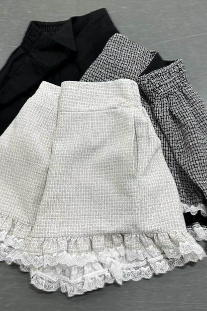 Lace-up Jirai Dress + Shorts + Sleeves + Brooch