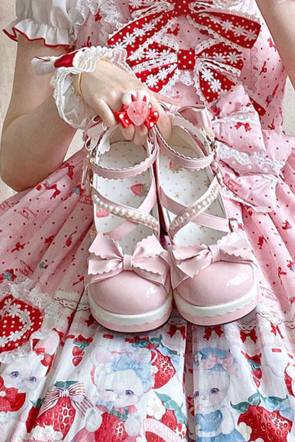 Sweet Ribbon Lolita Heels