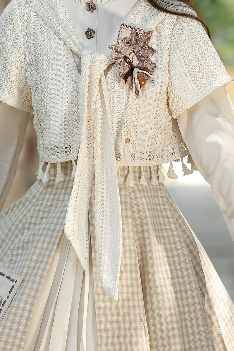 Retro Island Plaid Dress + Outerwear