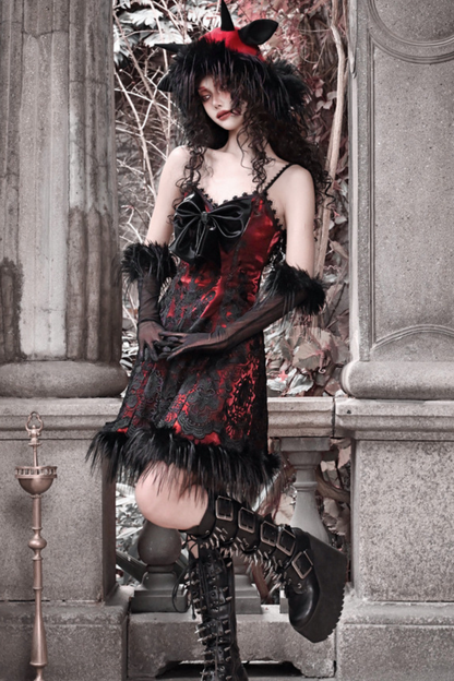 Carol Gothic Dark Wind Sheep Fur Hat