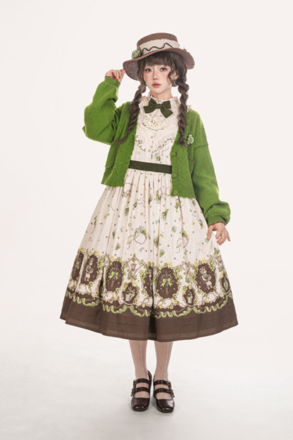 Winery Retro Bear Lolita Dress