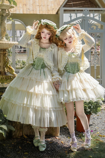 Flying Jupiter Lolita Jumper Skirt + Cardigan + Hat