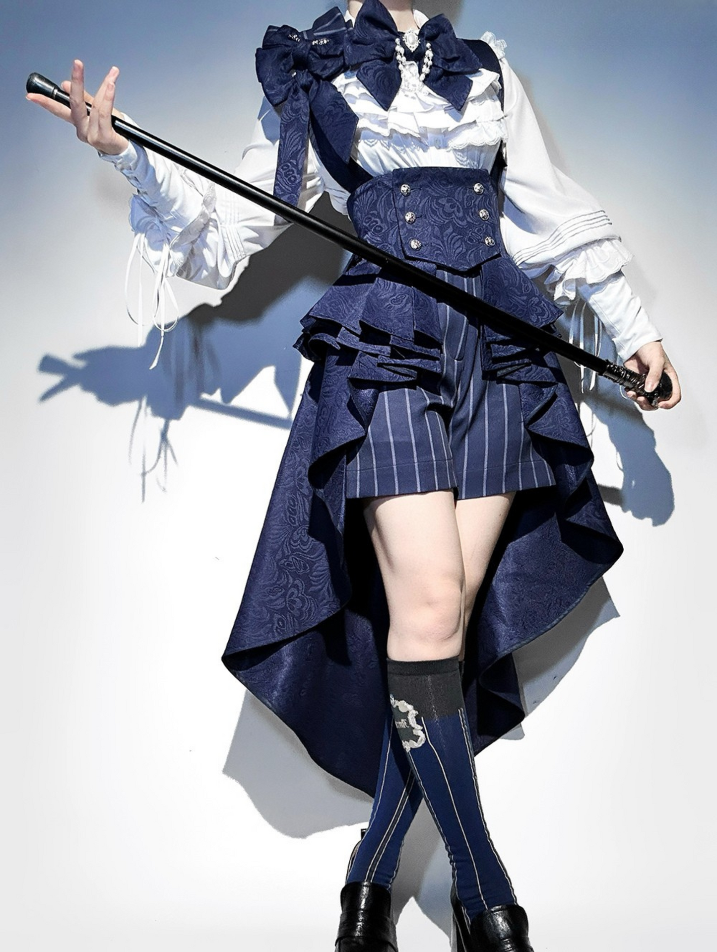 Rabbit Theater Sapphire Blue Prince Bunny Ear Outfit Set + Accessories