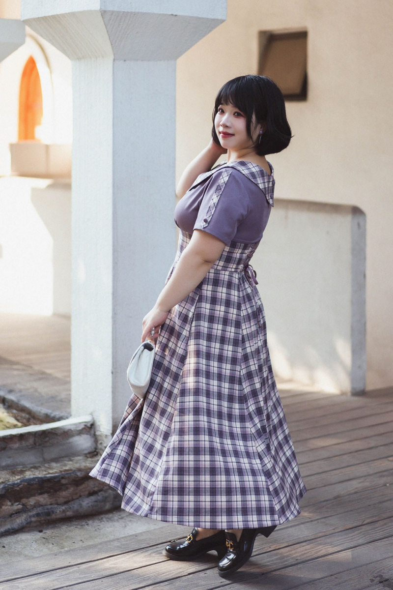 Retro Plaid Lolita Dress