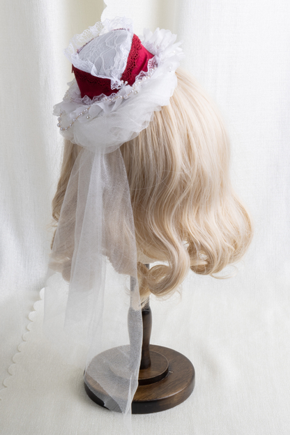 Lace Hat Lolita Clip