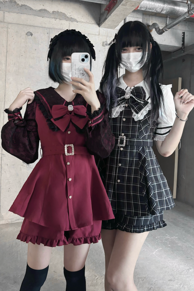 [pre-order] Dark Sweet Sailor Top + Ruffled Shorts