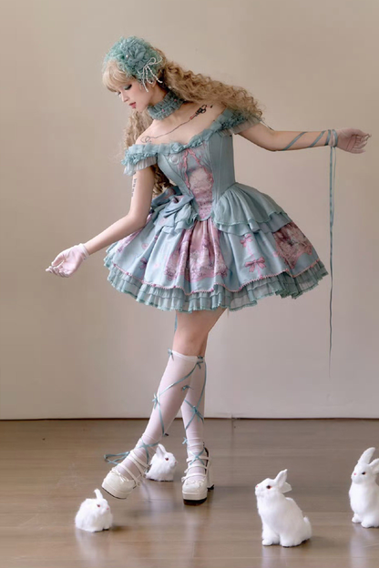 Dreamcore Ballet Lolita Top + Skirt