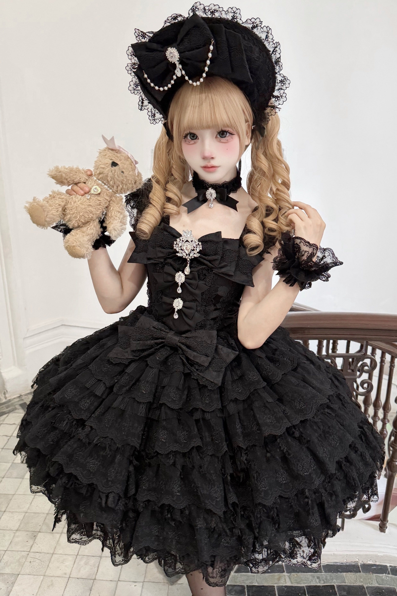 Sugar Lolita Dress + Necklace + Ribbon
