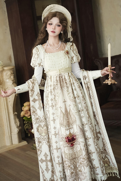 Lolita Dress + Shawl + Necklace