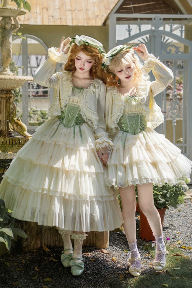 Flying Jupiter Lolita Jumper Skirt + Cardigan + Hat