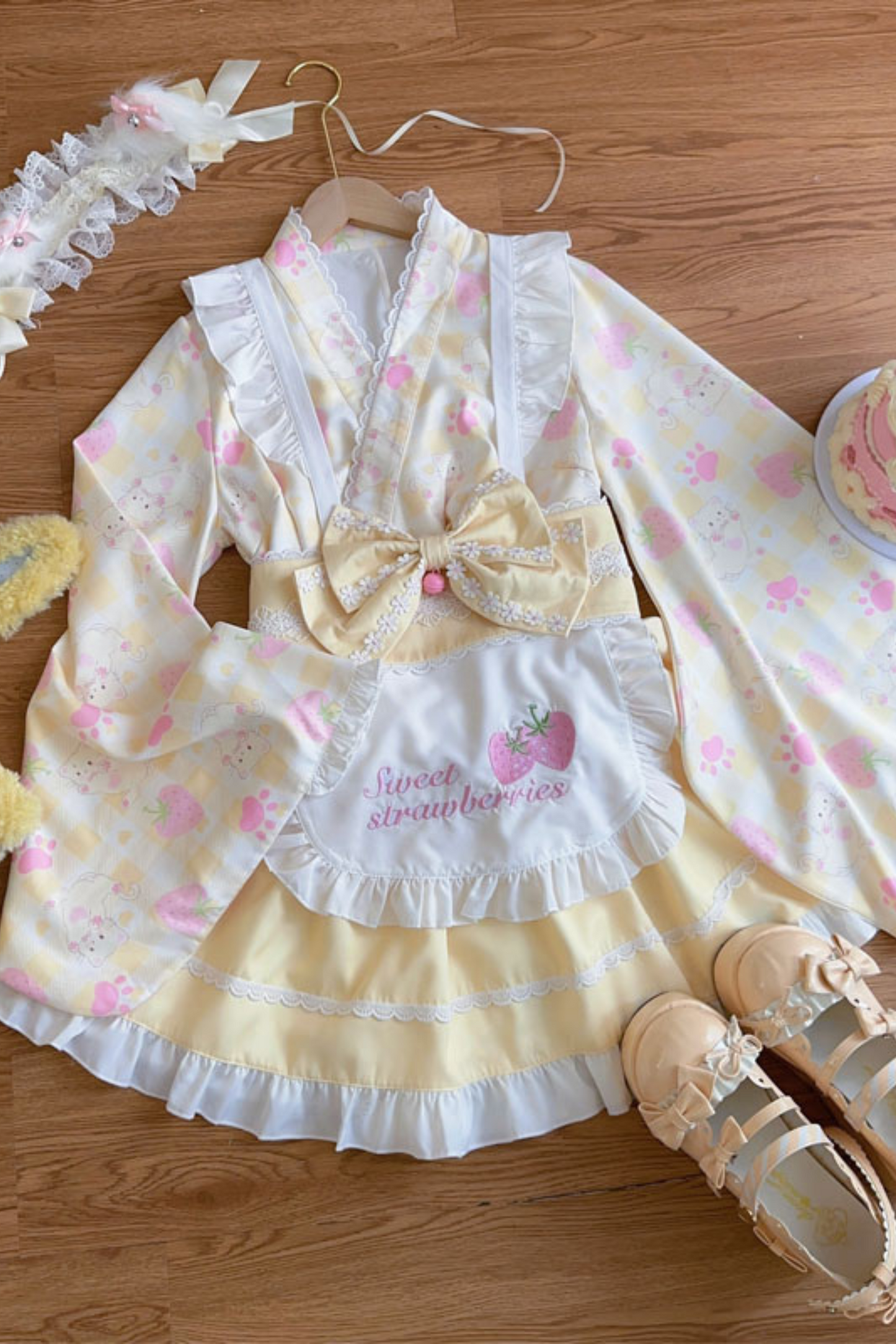 [pre-order] Strawberry Retro Cafe Japanese Lolita Dress