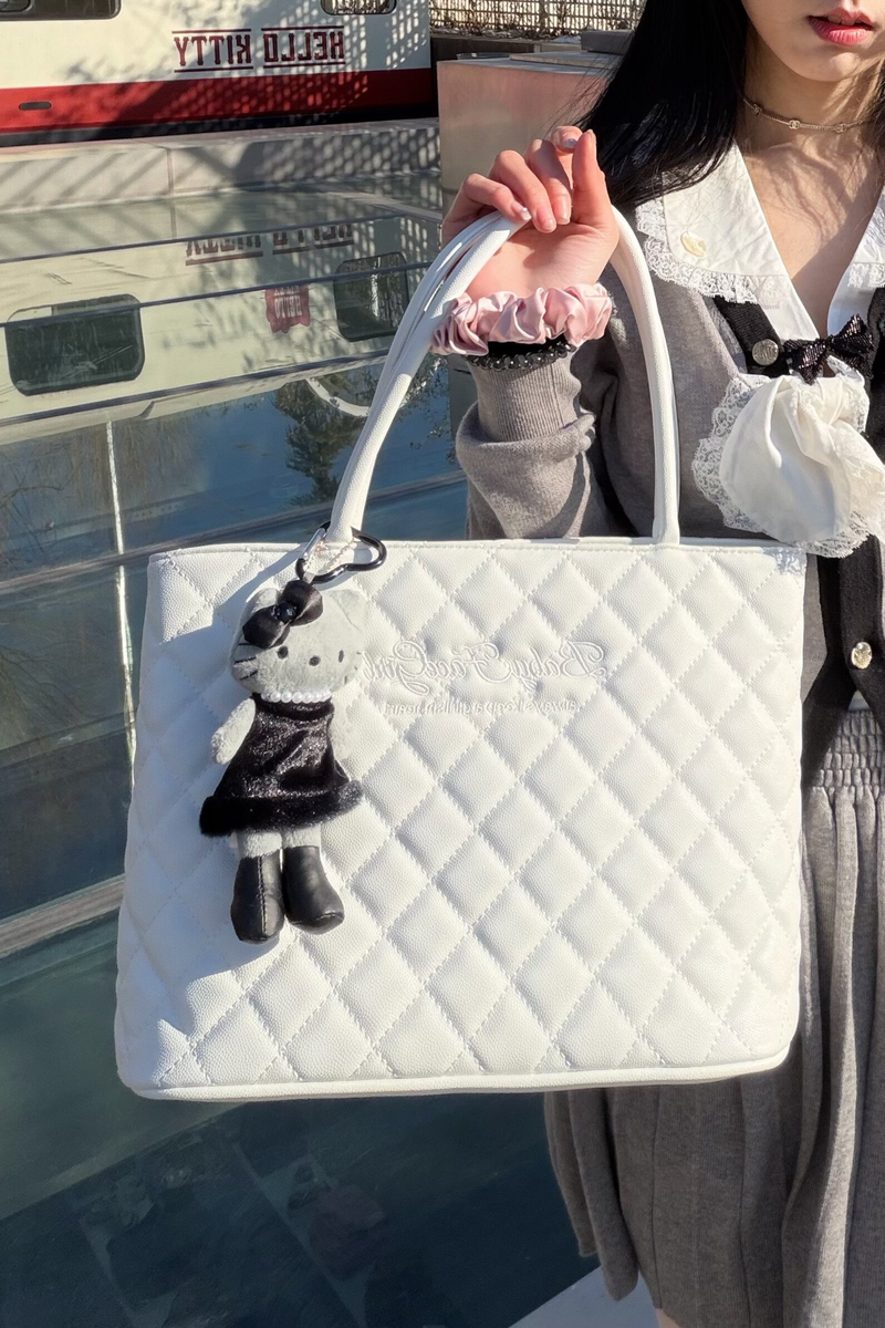 Sweet Quilted Tote Bag