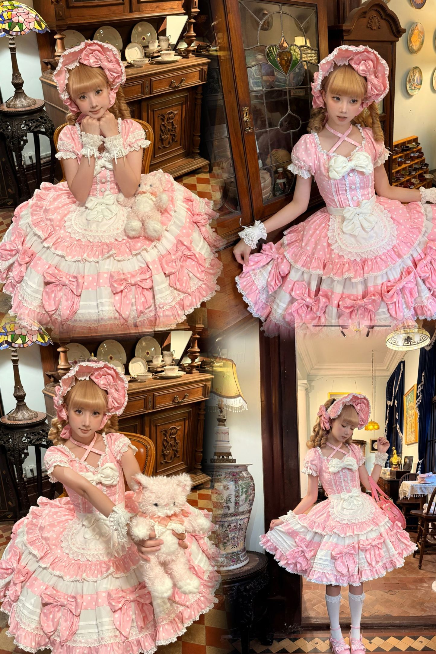 Doll Dot Big Ribbon Lolita Dress