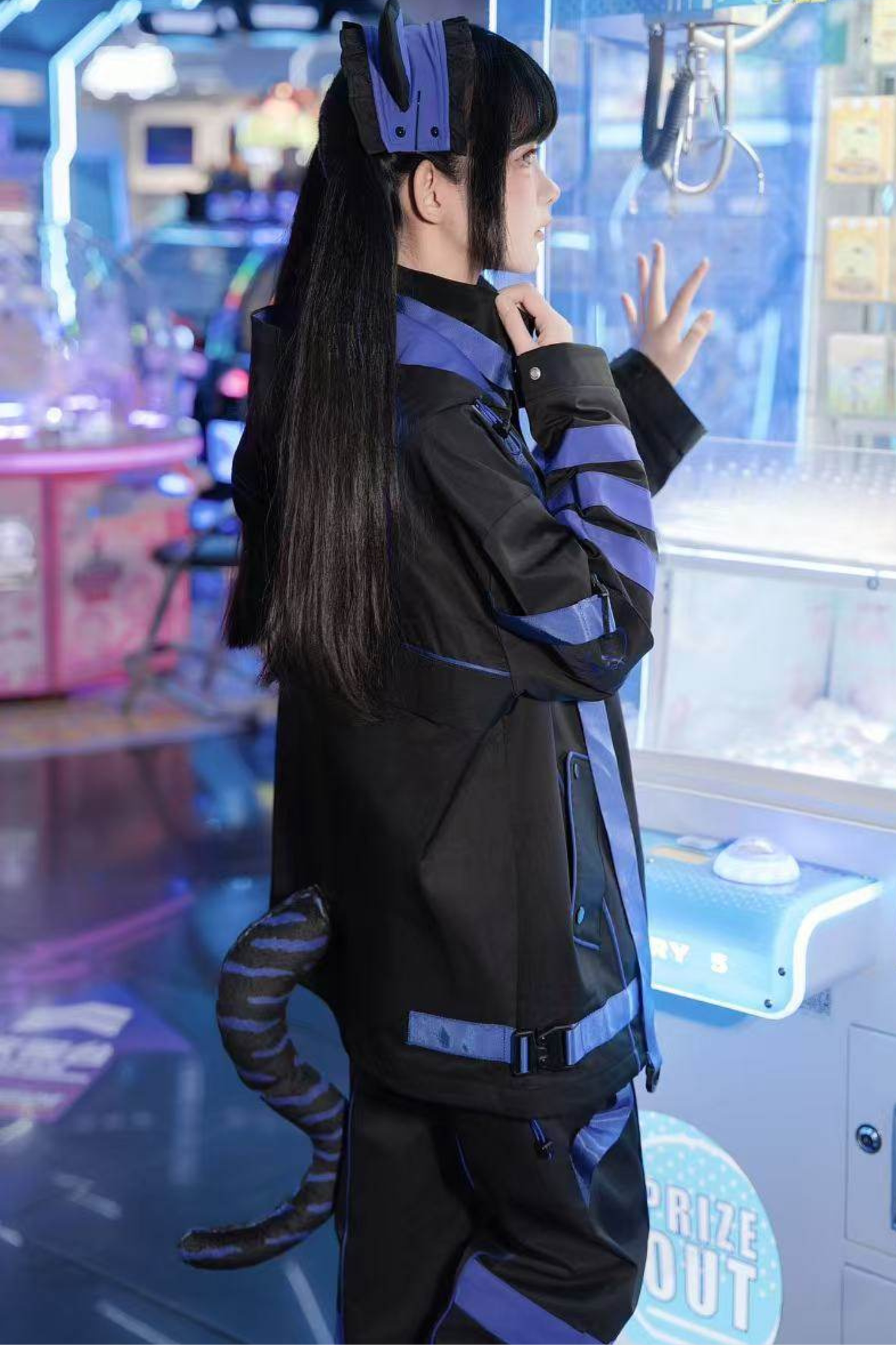 Subculture Cyber Jacket + Shorts + Long Pants + Leg Warmers + Cat Hair Accessory + Tail
