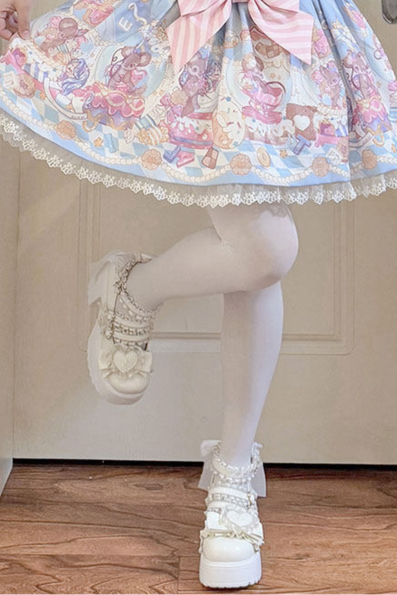Lace Ruffle Lolita Shoes