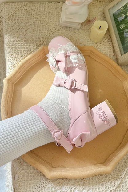 Lace Ribbon Lolita Shoes
