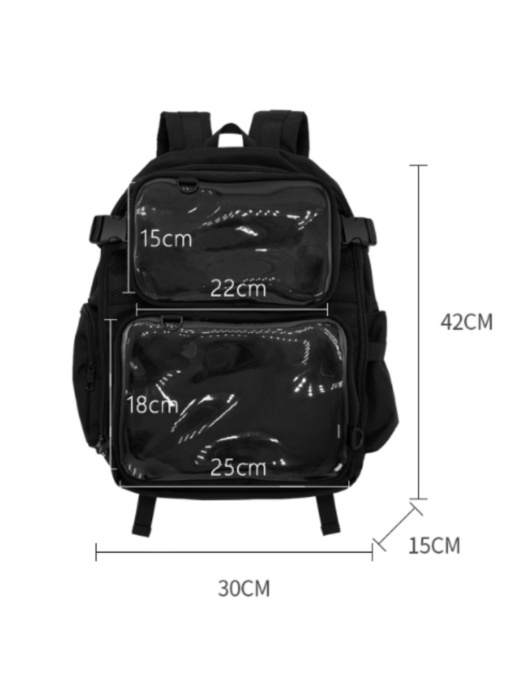 Clear Bag Backpack Style Ita Bag