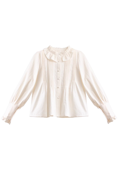 White Japanese Style Cape Coat