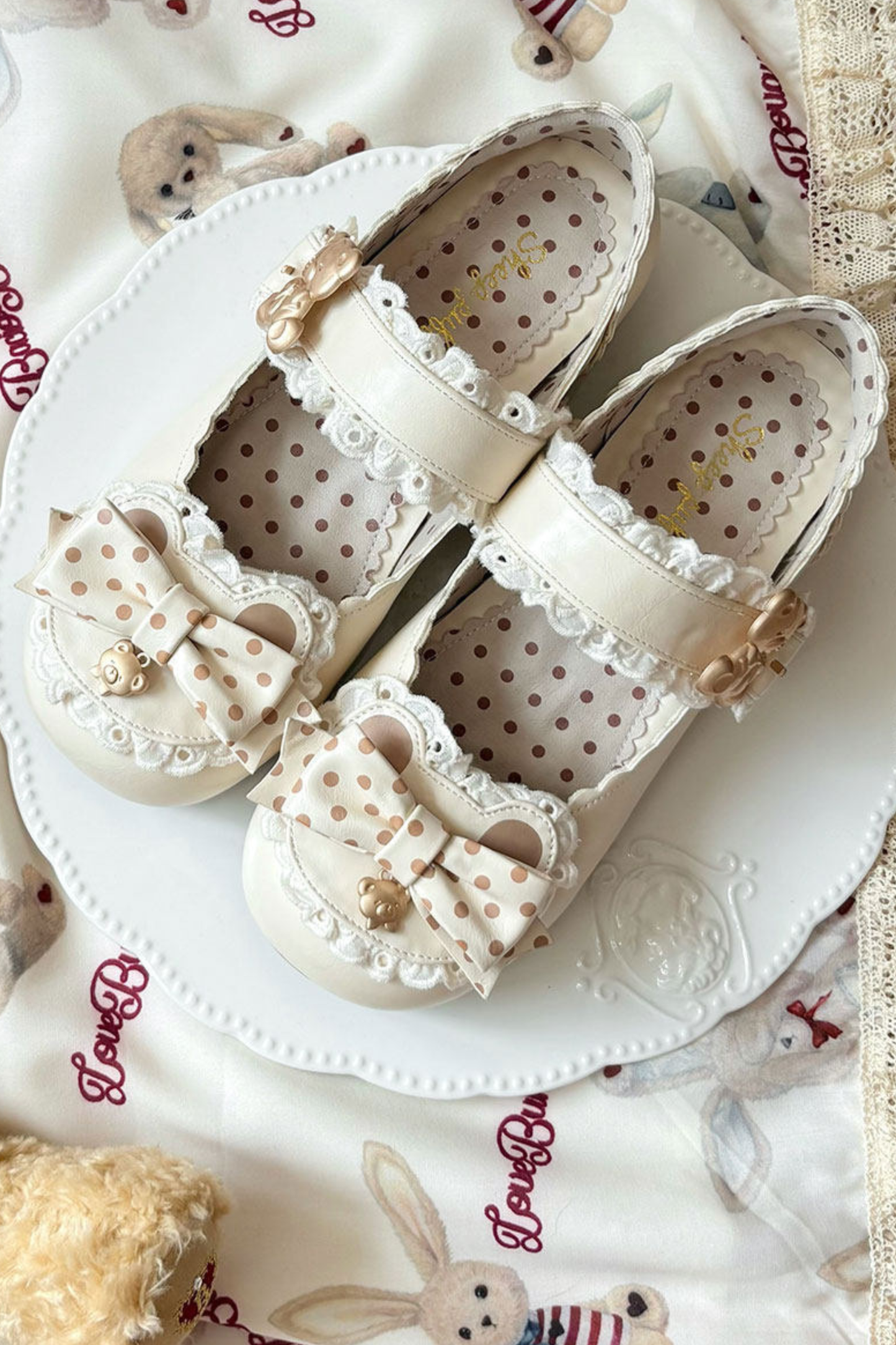 Retro Polka Dot Lolita Shoes
