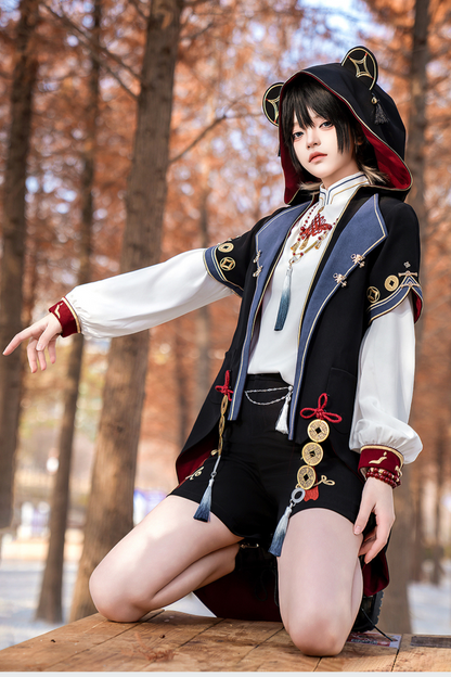 Treasure Chinese-style Element Hoodie Jacket Suit Set