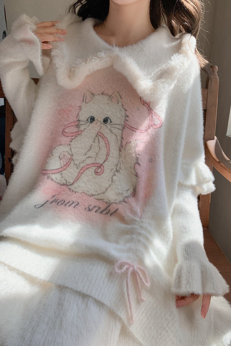 Sweet Cat Knit Sweater