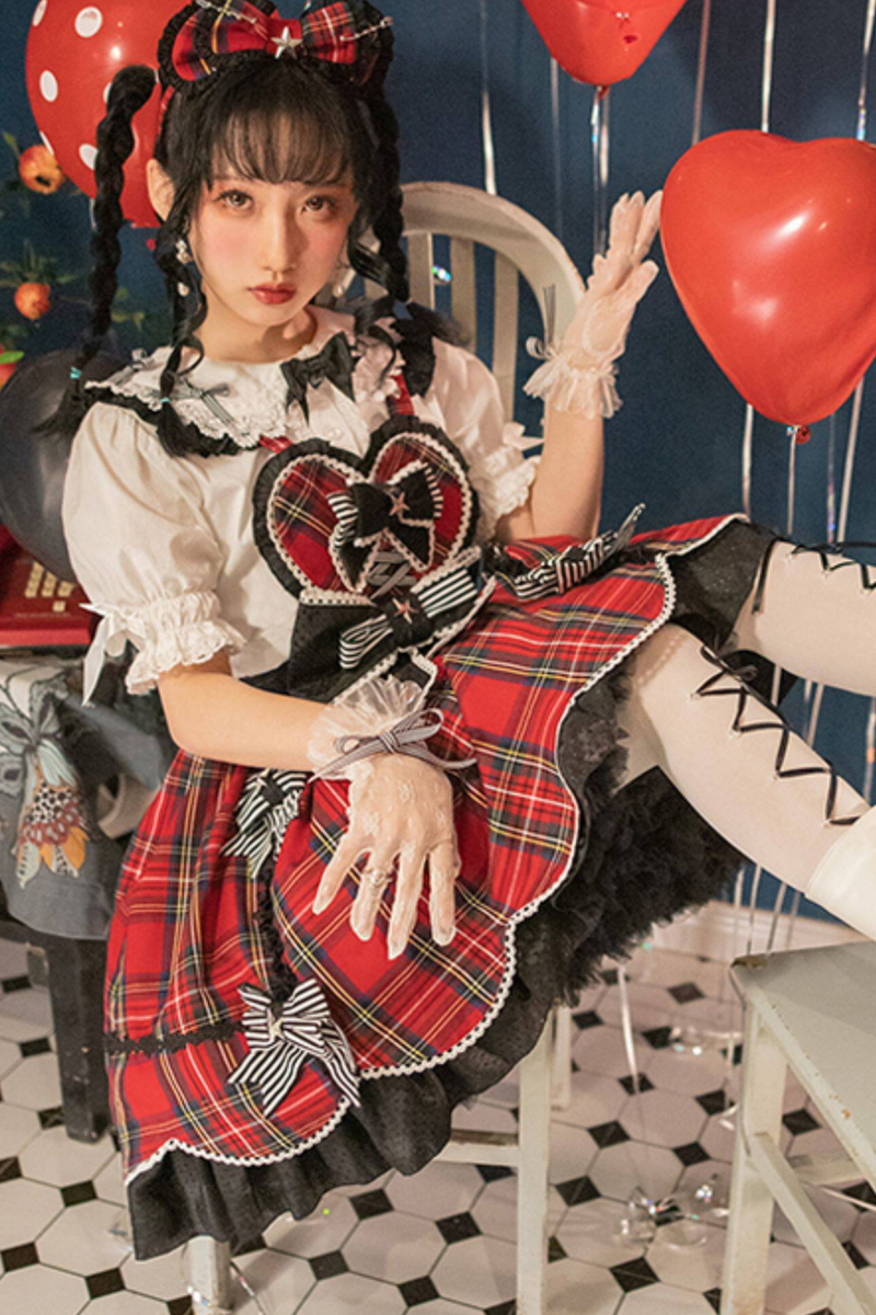 Sweetheart Rock Lolita Dress + Headband