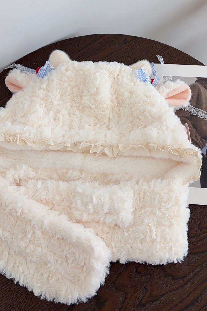 Lamb Fur Hat + Scarf