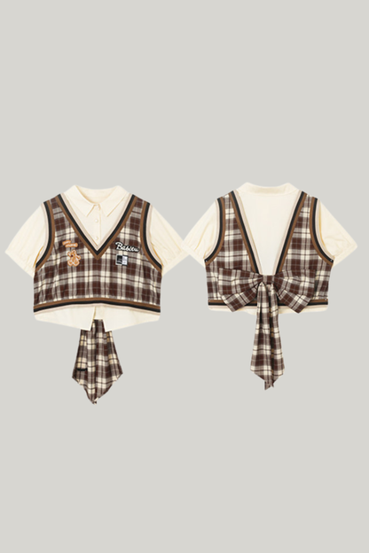 American Plaid Top + Skirt