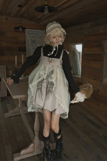 Gothic Balloon Suspender Dress
