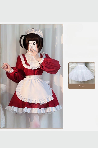 Red Maid Cosplay Dress