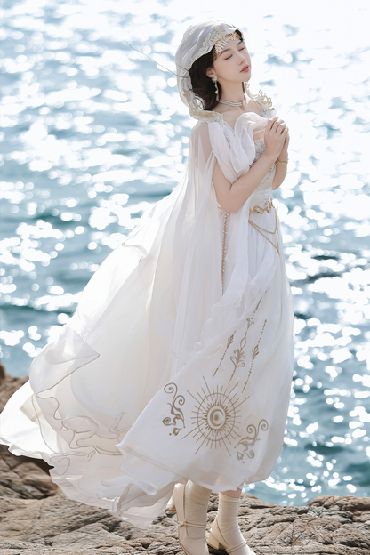 Fairy Classical Lolita Camisole Dress + Hooded Cape