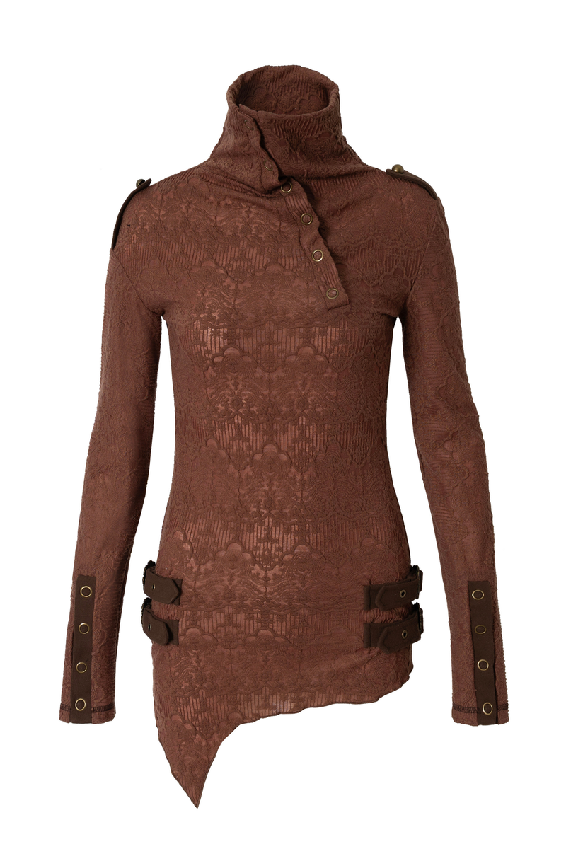 Retro Asymmetric Knit Sweater
