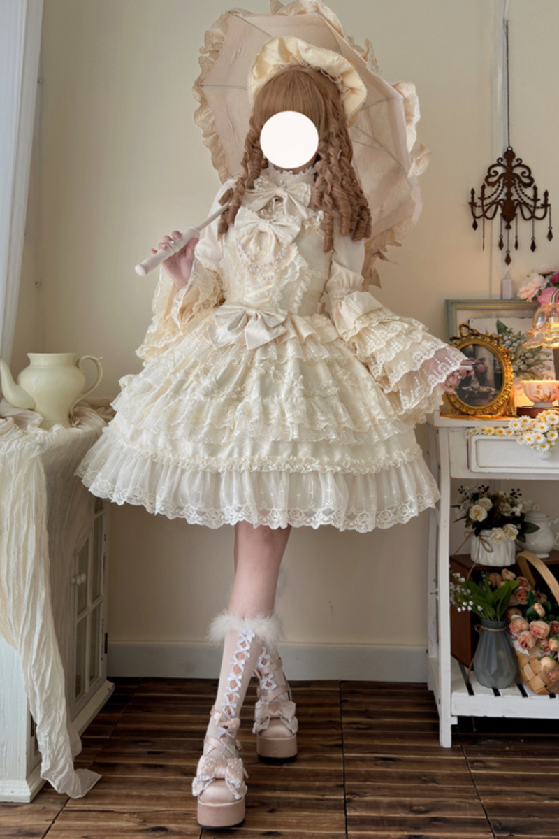 [pre-order] Heart Throbbing Lolita Dress + Ruffle Blouse