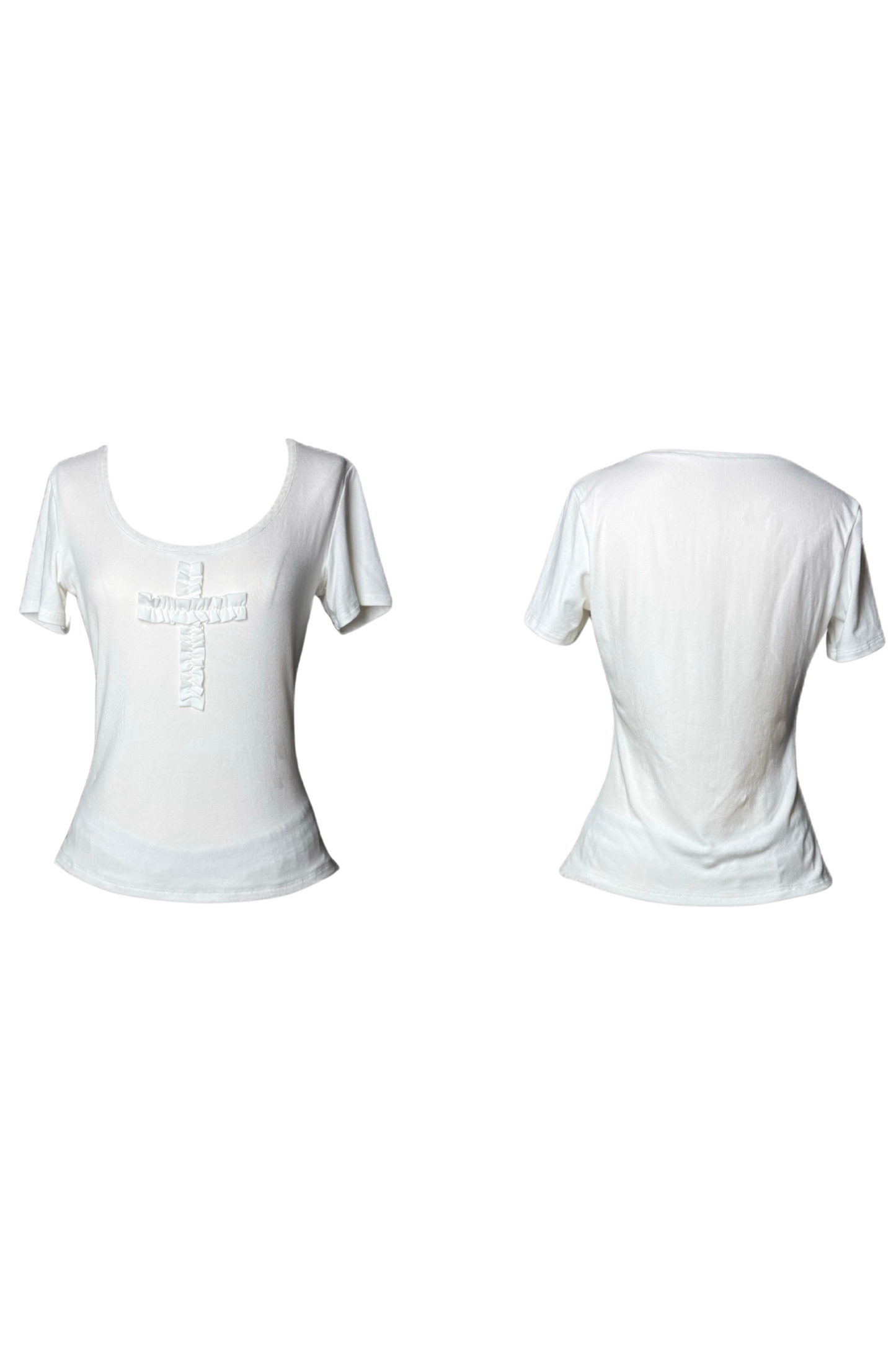Gothic Style Cross T-shirt + Cross Collar + Pumpkin Pants