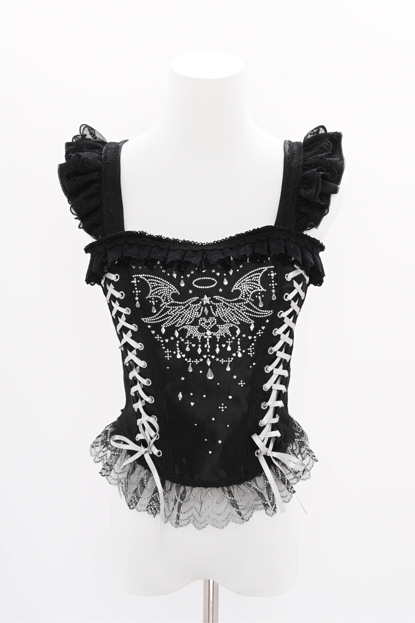 Metallic Angel Rhinestone Top