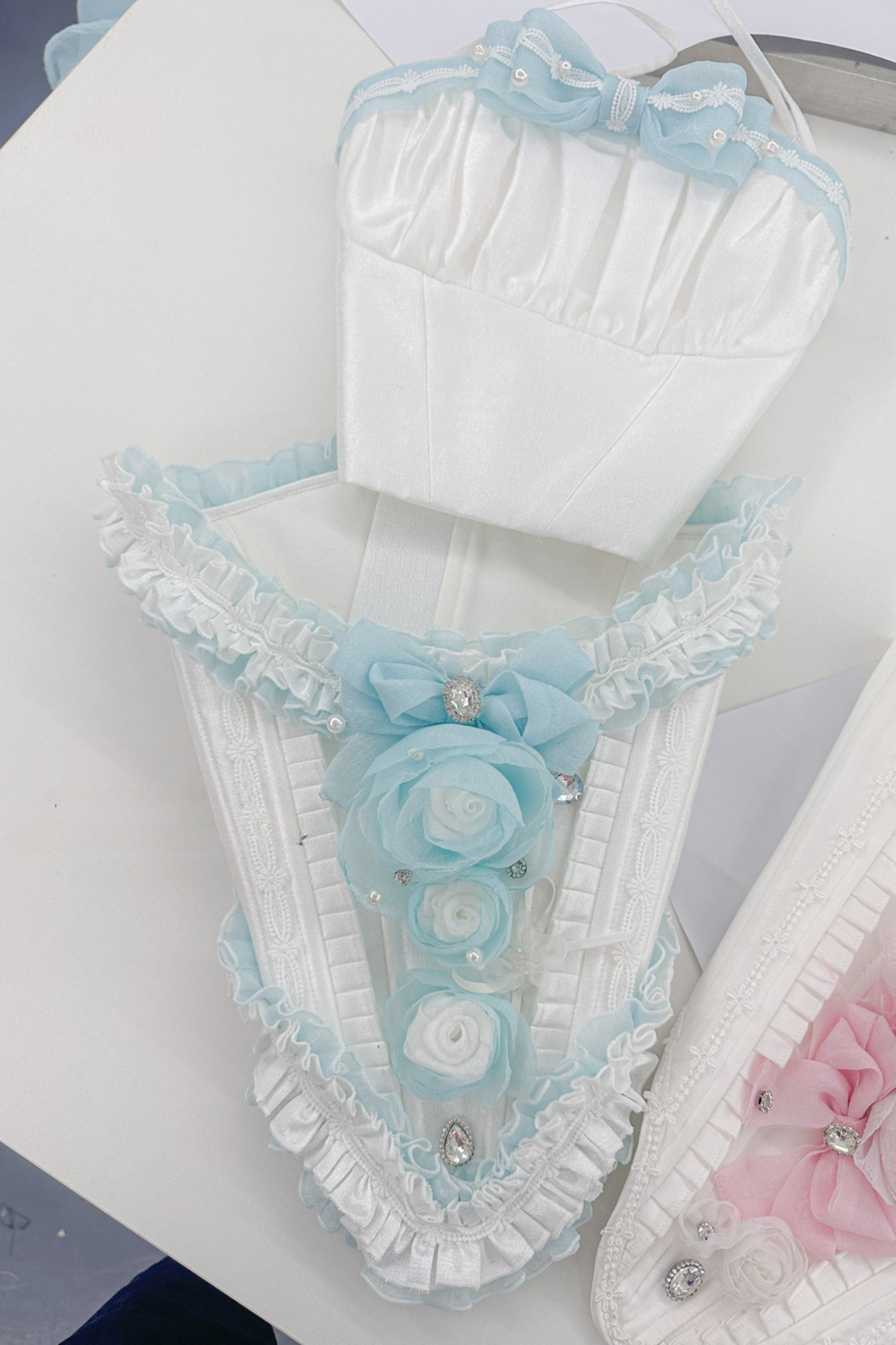 [pre-order] Paraiba Tourmaline Rose Long Tail Beauty Dress Set