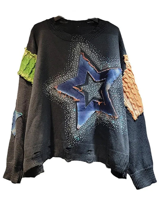 Loose Fit Pullover Black