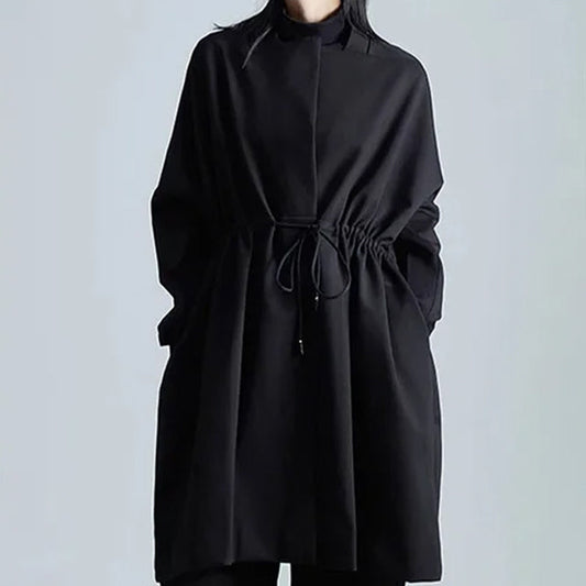 Loose Fit Overcoat Black