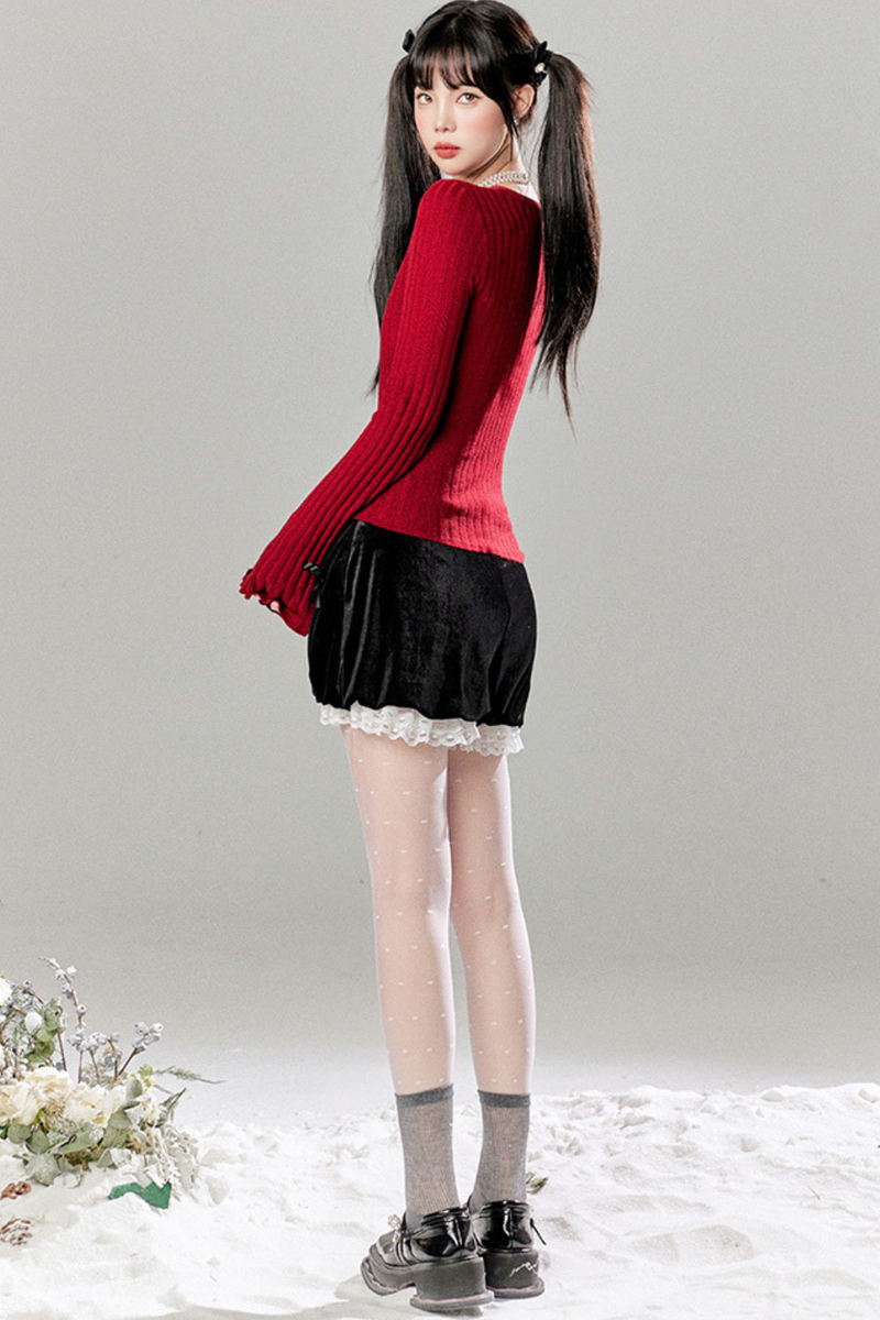 Little Ribbon Top + Long Skirt + Short Skirt