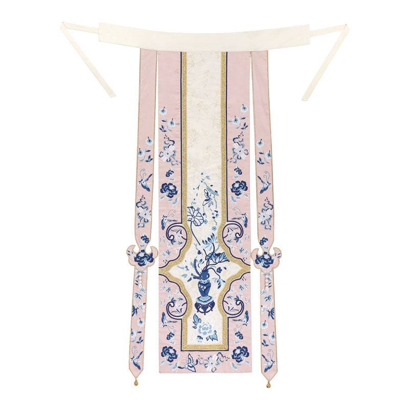 Embroidered Top Jacquard Skirt Set