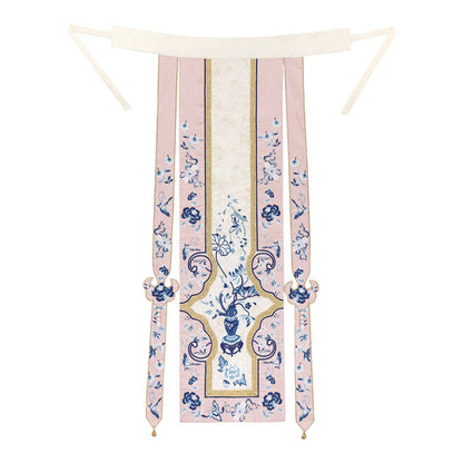 Embroidered Top Jacquard Skirt Set