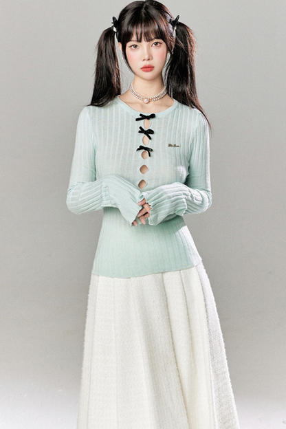 Little Ribbon Top + Long Skirt + Short Skirt