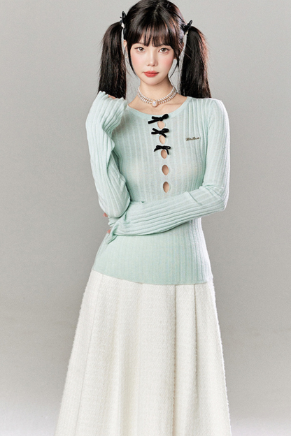 Little Ribbon Top + Long Skirt + Short Skirt
