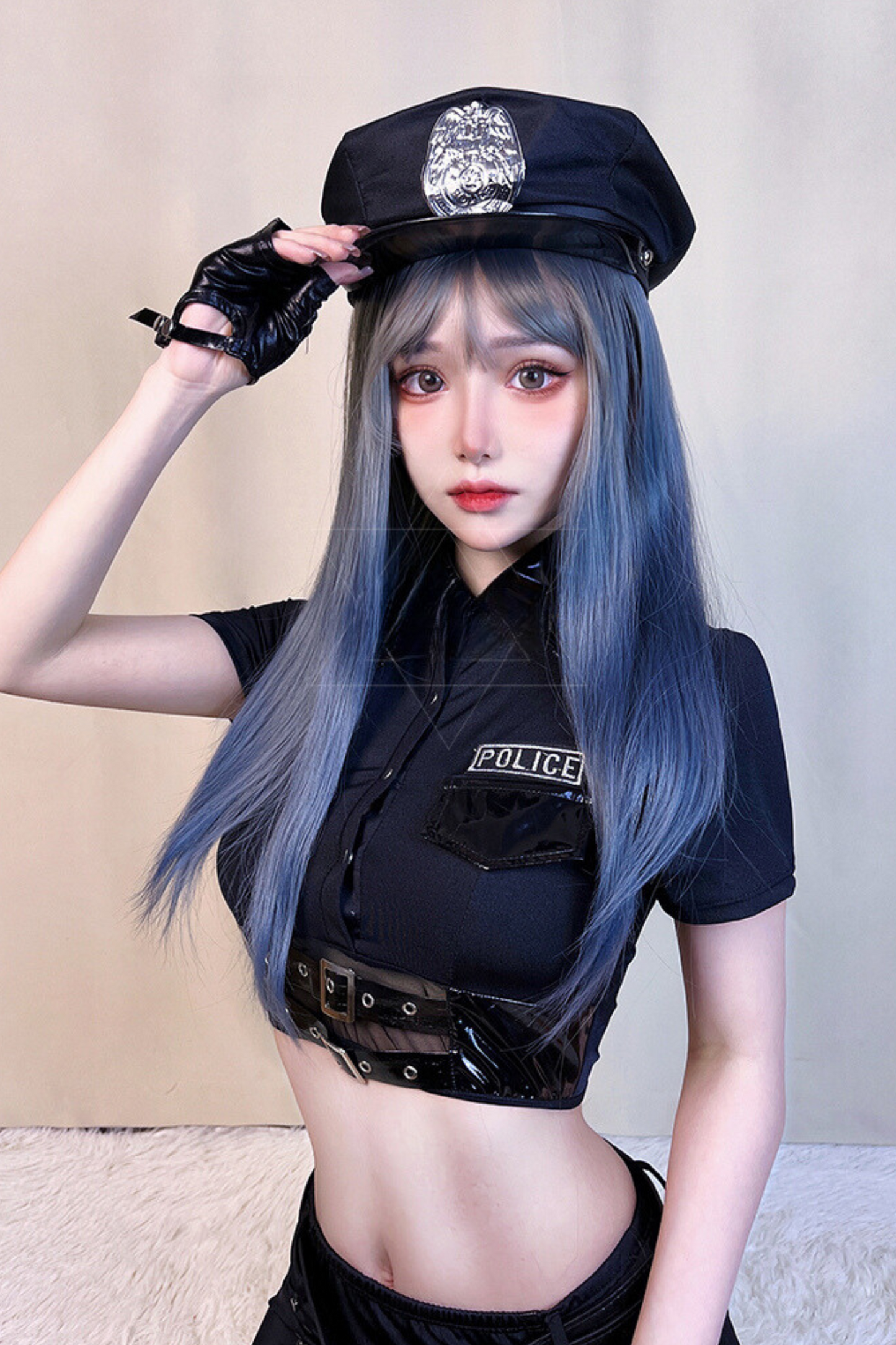 Motorcycle Police Stage Outfit Set