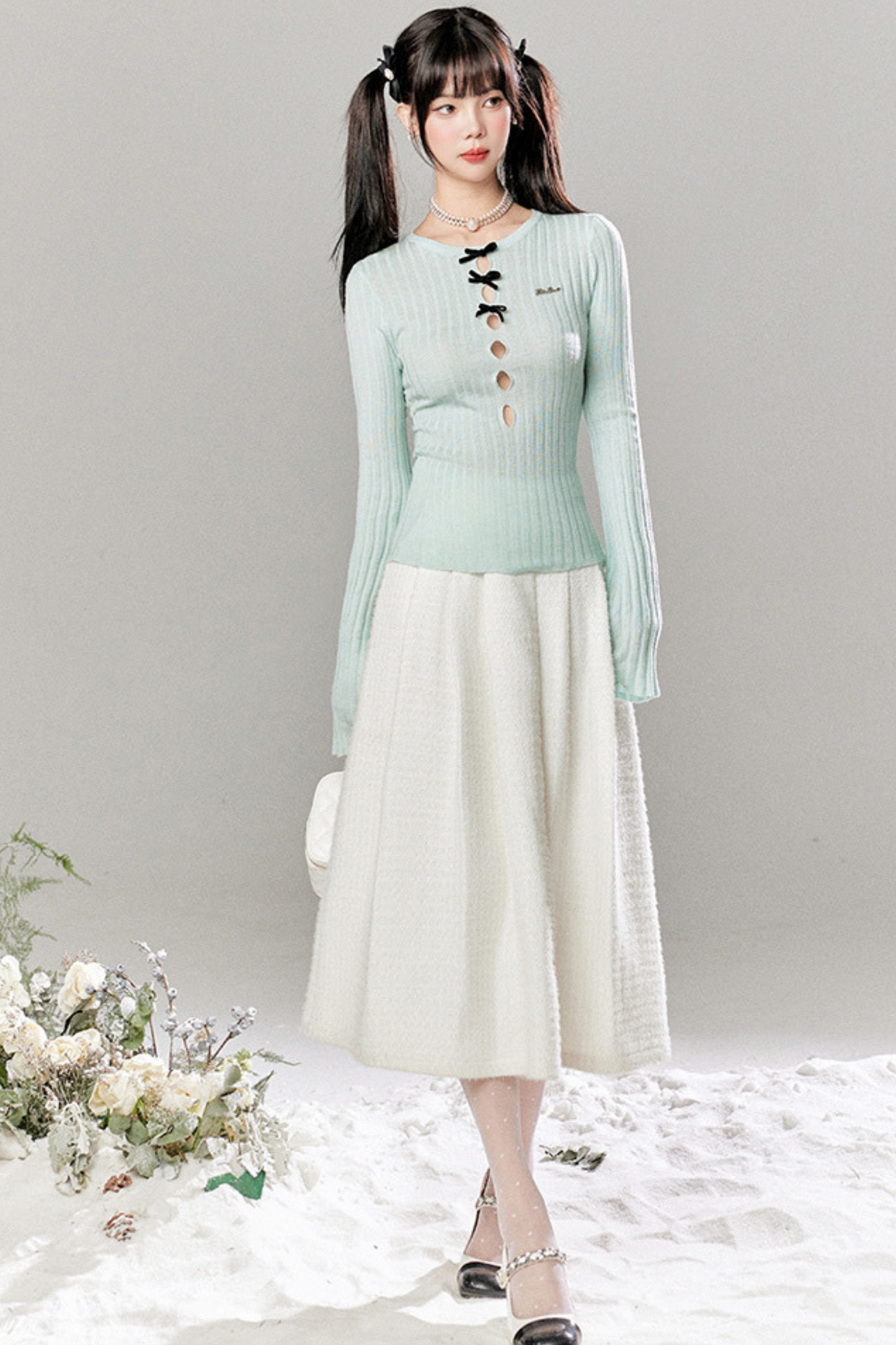 Little Ribbon Top + Long Skirt + Short Skirt