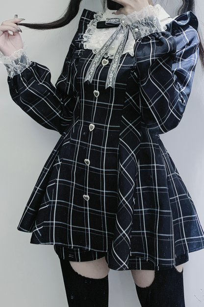 [pre-order] Jirai Plaid Top + Inner Plaid Pants