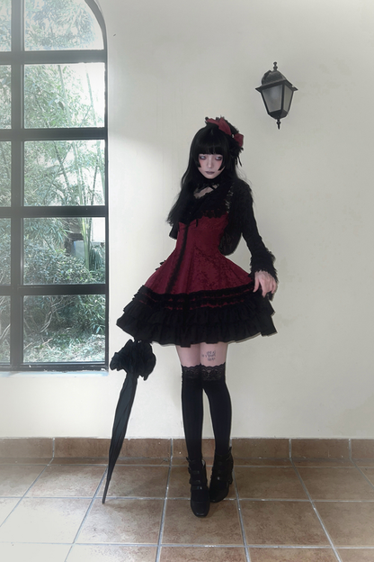 Dark Tailored Slim Gothic Lolita Dress + Outerwear