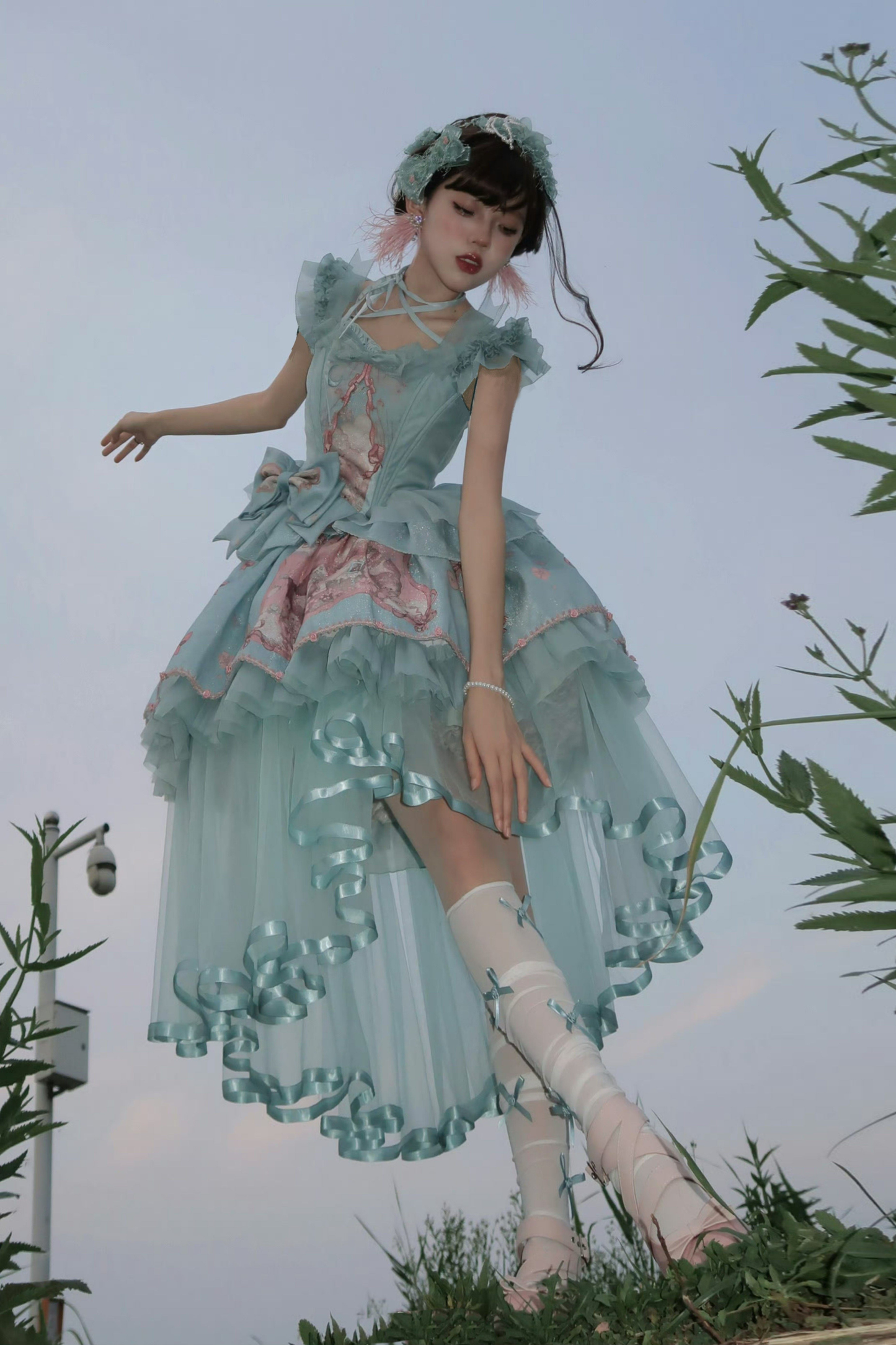 Dreamcore Ballet Lolita Top + Skirt